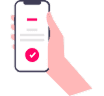 Recibe un SMS de confirmación y ¡Listo!
